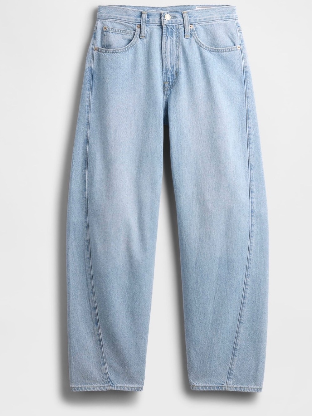 GAP High Rise UltraSoft Barrel Jeans